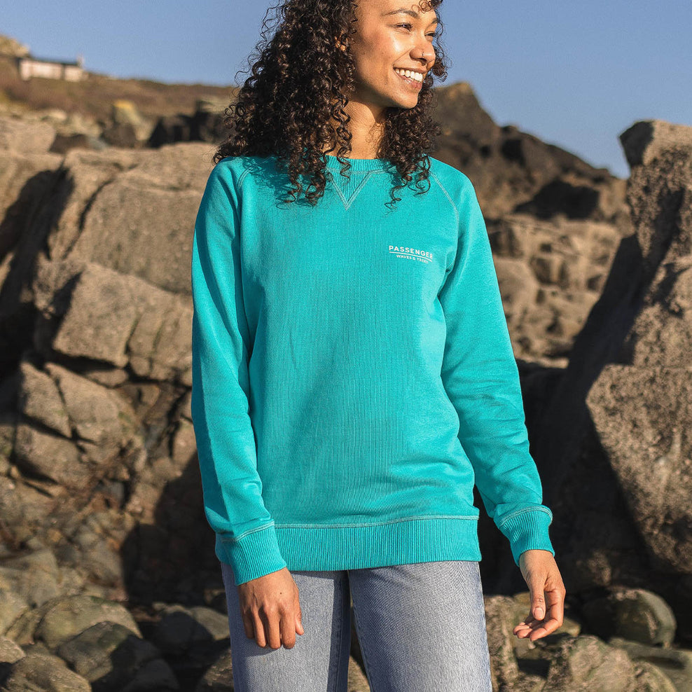 Passenger Dweller Recycled Cotton Sweatshirt Viridian Green
