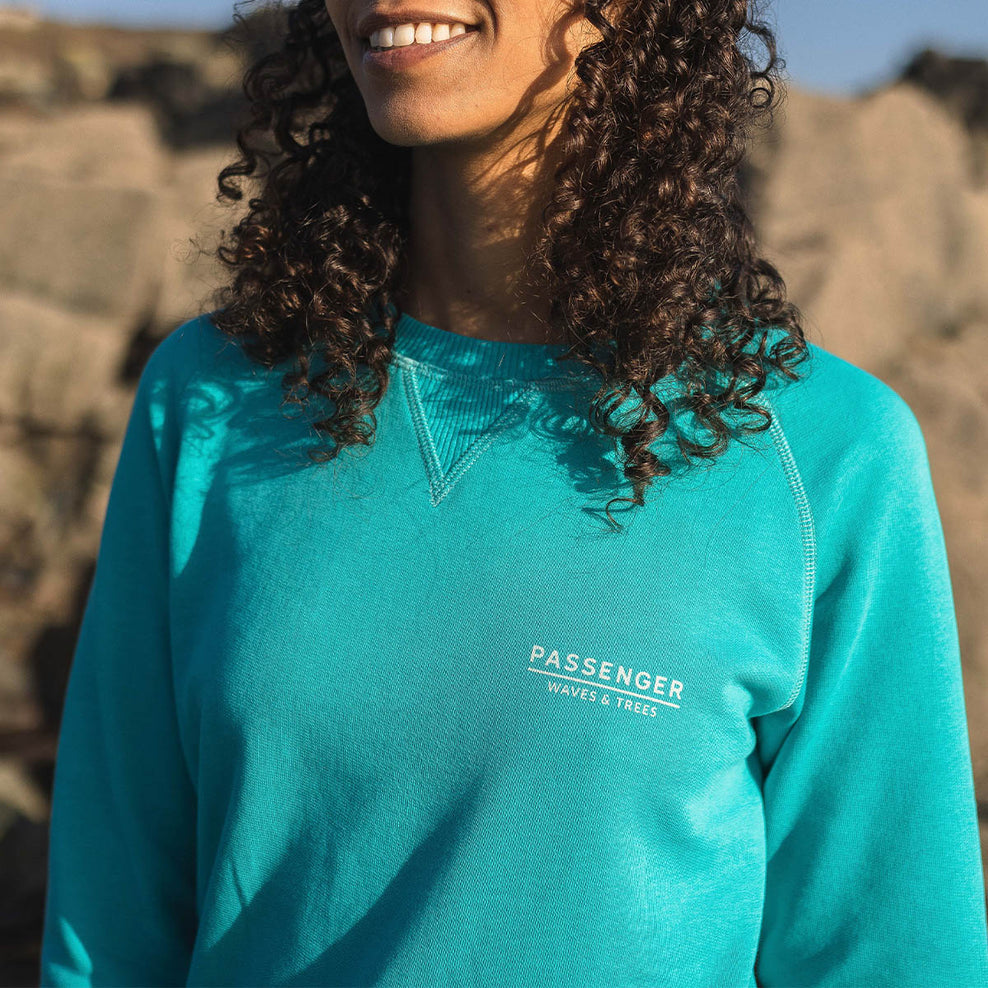 Passenger Dweller Recycled Cotton Sweatshirt Viridian Green
