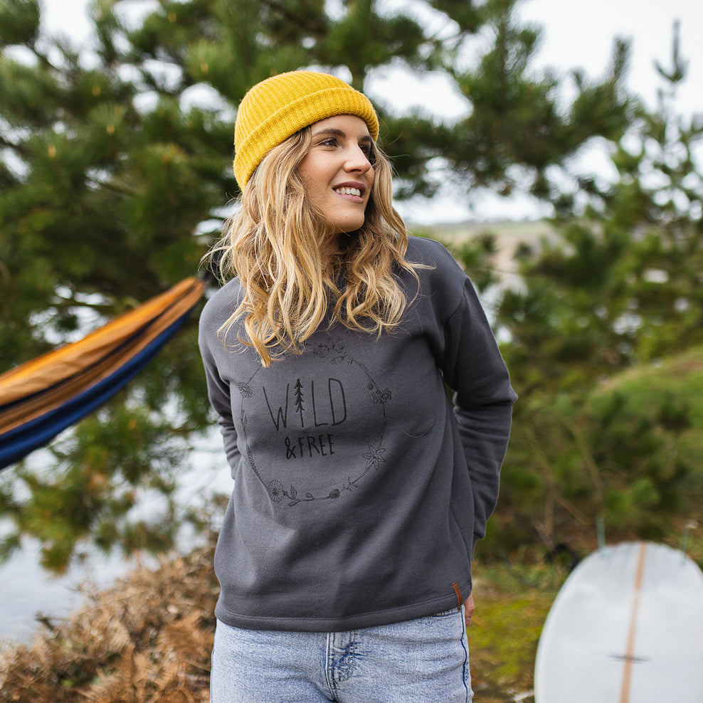 Passenger Paradise Recycled Sweatshirt Faded Black