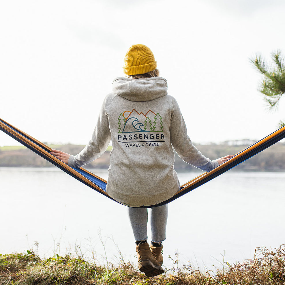 Passenger Toba Recycled Hoodie Grey Marl