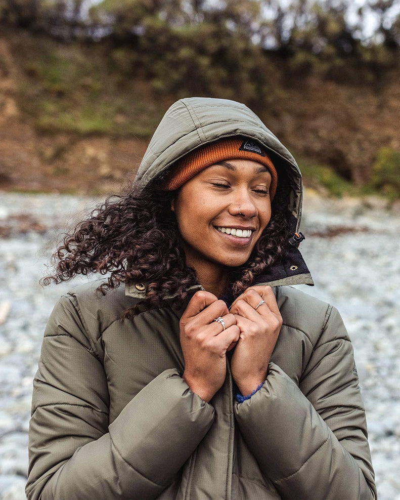 Passenger Tasman Long Recycled Insulated Jacket Dusty Olive