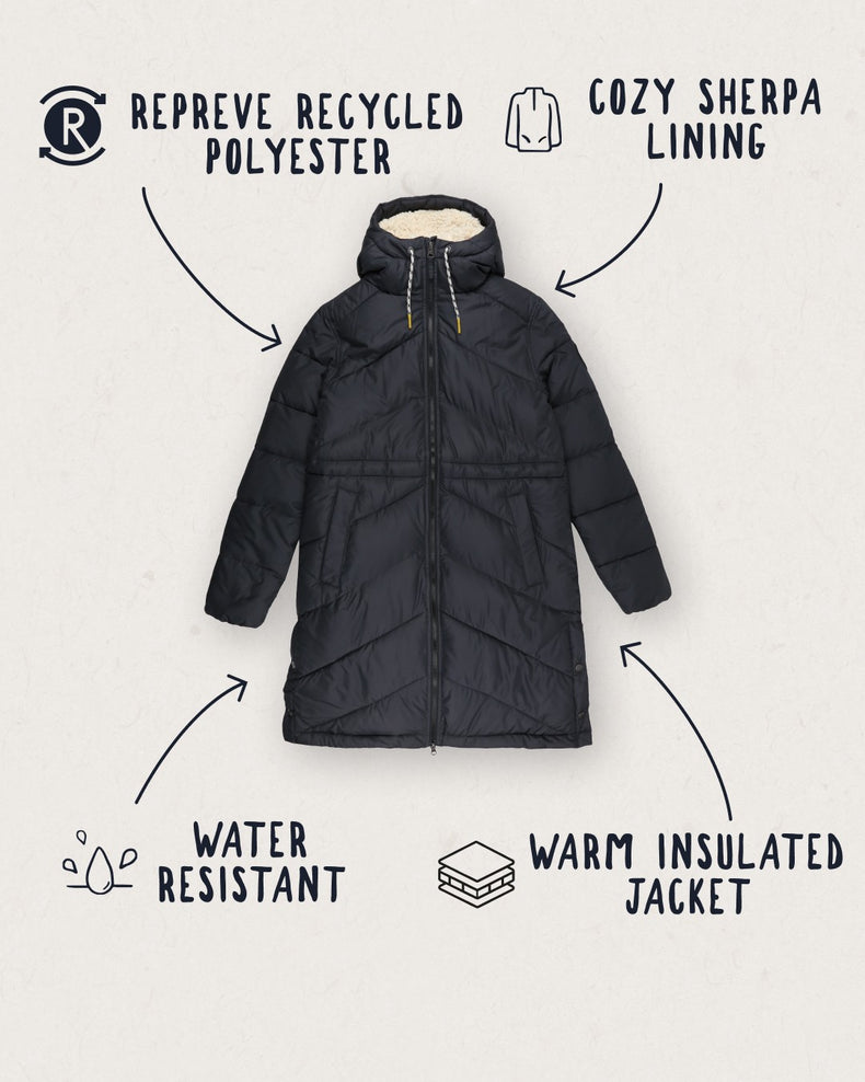 Passenger Kinsey Recycled Jacket Black