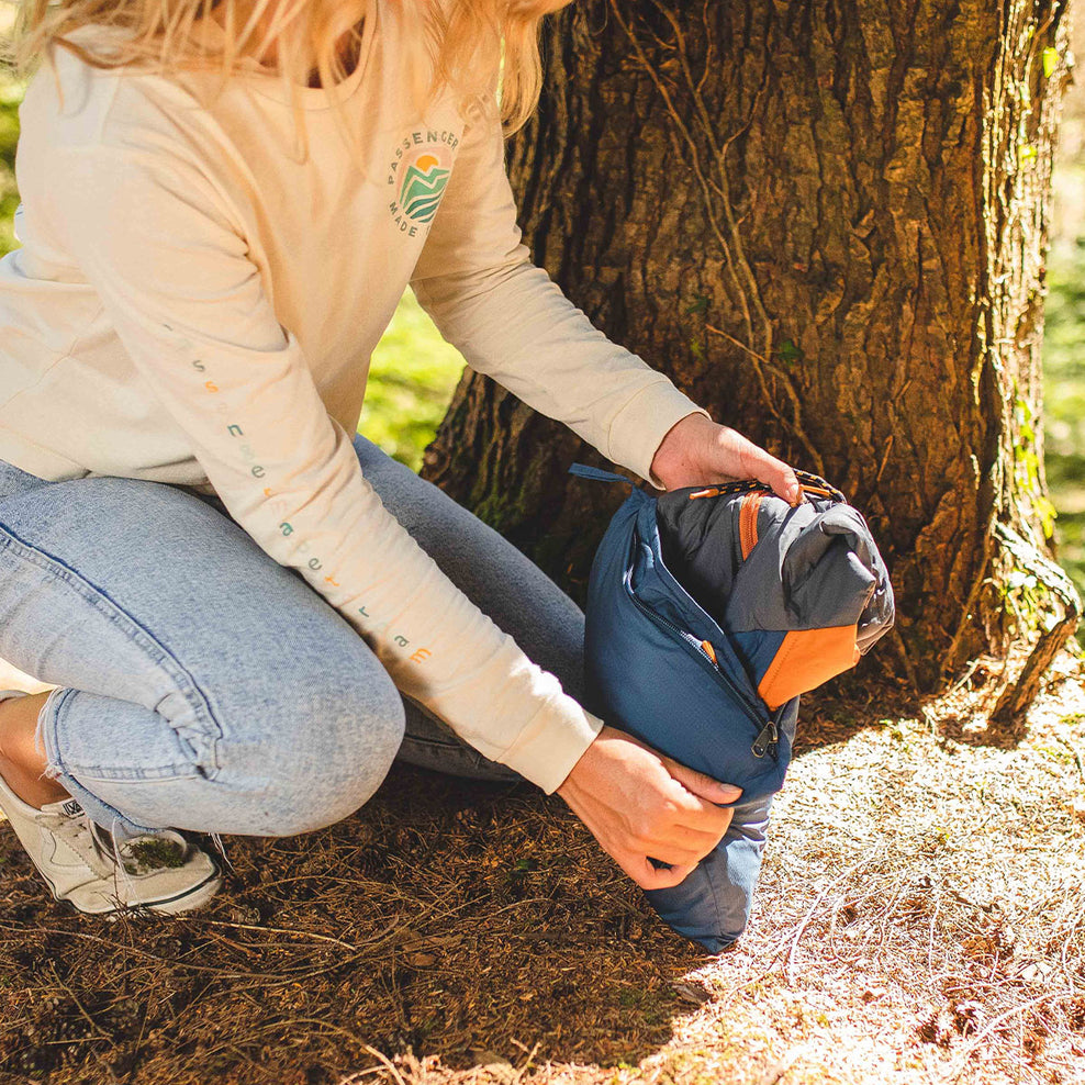 Passenger Ocean Recycled Insulated 1/2 Zip Jacket Ensign Blue