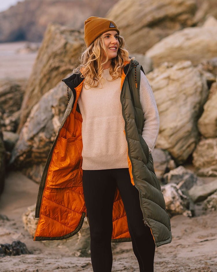 Passenger Fairweather Recycled Insulated Gilet Dusty Olive