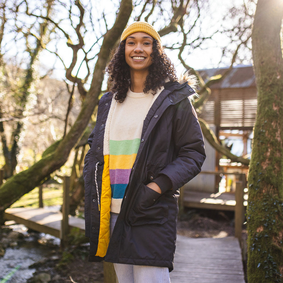 Passenger Cordova Bay Sherpa Lined Recycled Jacket Black