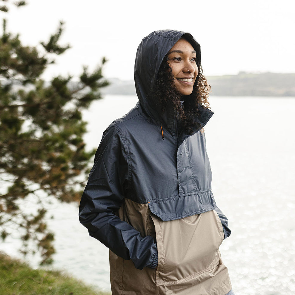 Passenger Aleutia Recycled 1/4 Zip Anorak Turbulence Grey