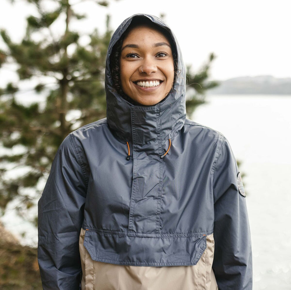 Passenger Aleutia Recycled 1/4 Zip Anorak Turbulence Grey