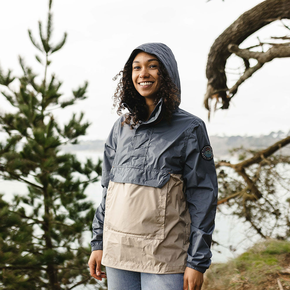 Passenger Aleutia Recycled 1/4 Zip Anorak Turbulence Grey
