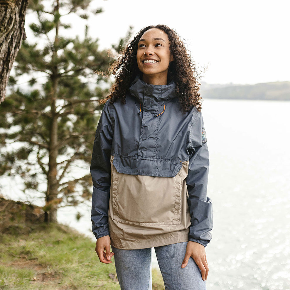 Passenger Aleutia Recycled 1/4 Zip Anorak Turbulence Grey