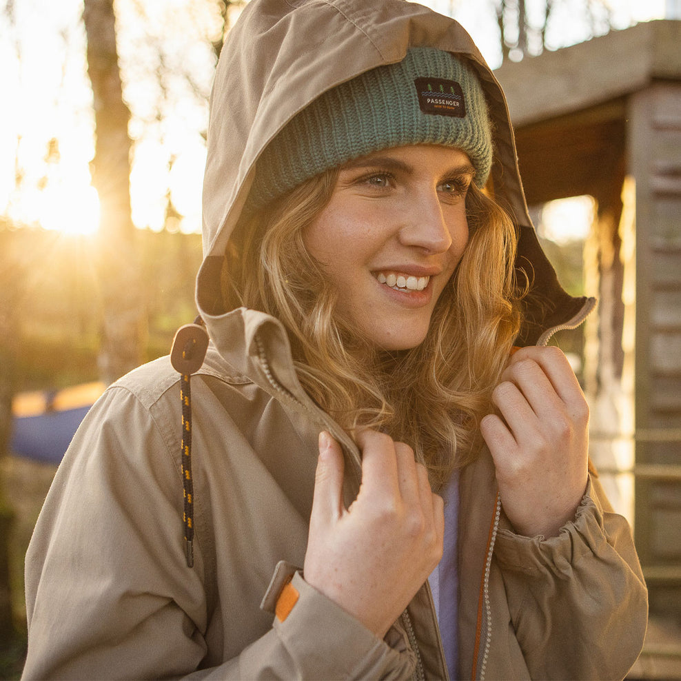 Passenger Heather Recycled Lightweight Anorak Chinchilla Brown