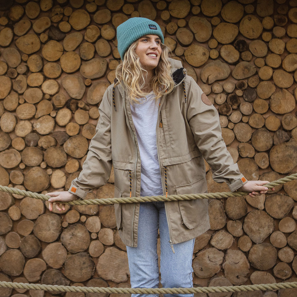 Passenger Heather Recycled Lightweight Anorak Chinchilla Brown