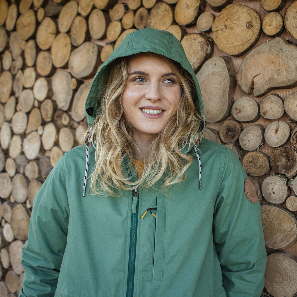 Passenger Heather Recycled Lightweight Anorak Dark Ivy