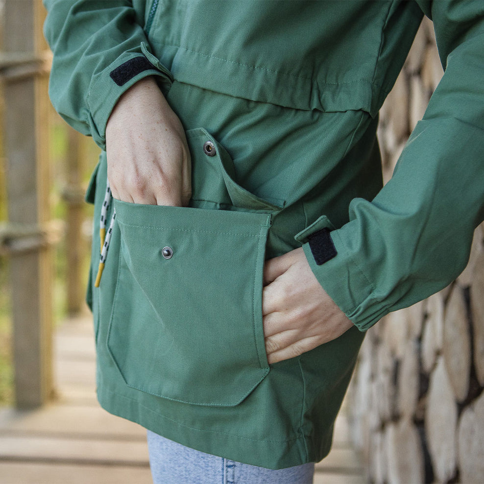 Passenger Heather Recycled Lightweight Anorak Dark Ivy