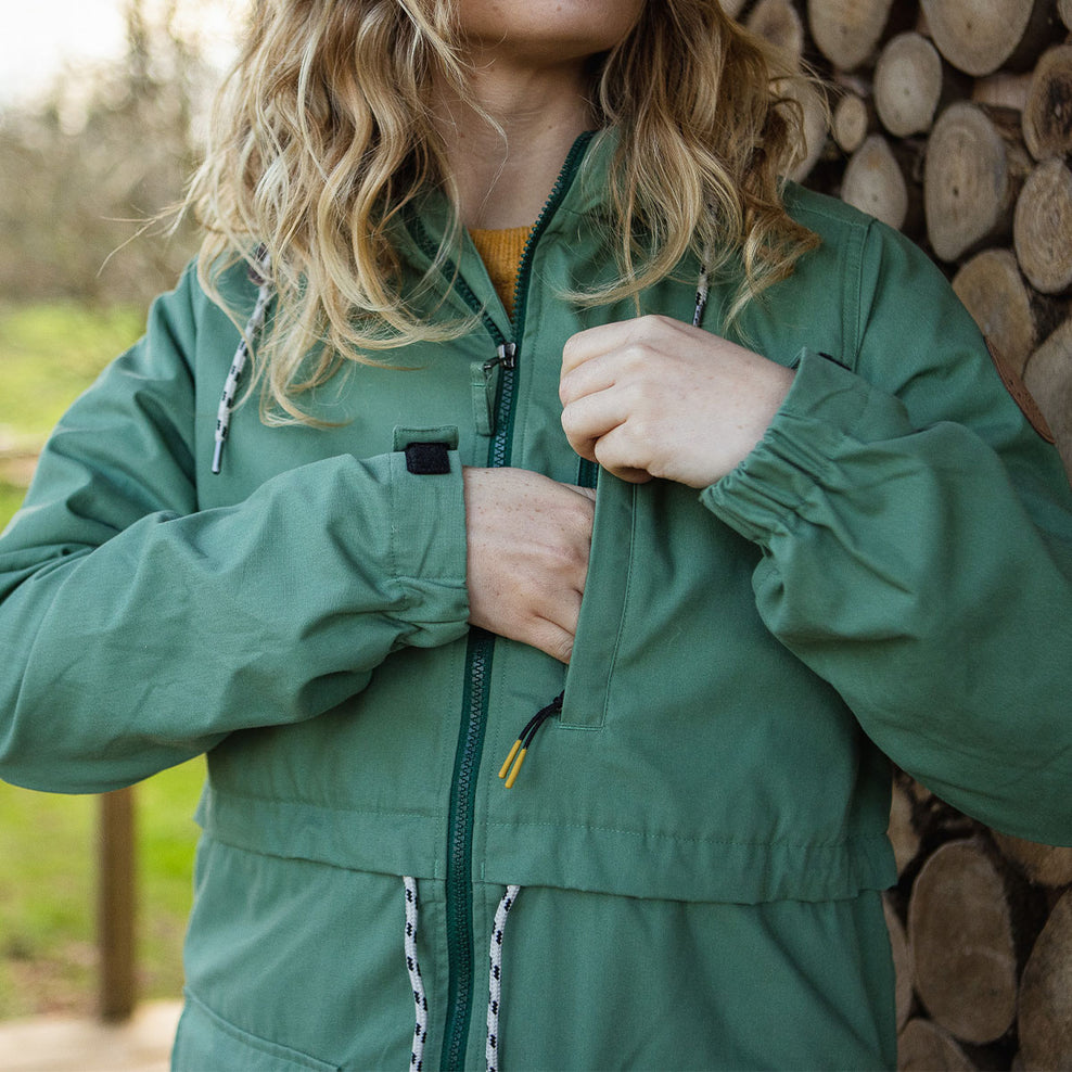 Passenger Heather Recycled Lightweight Anorak Dark Ivy