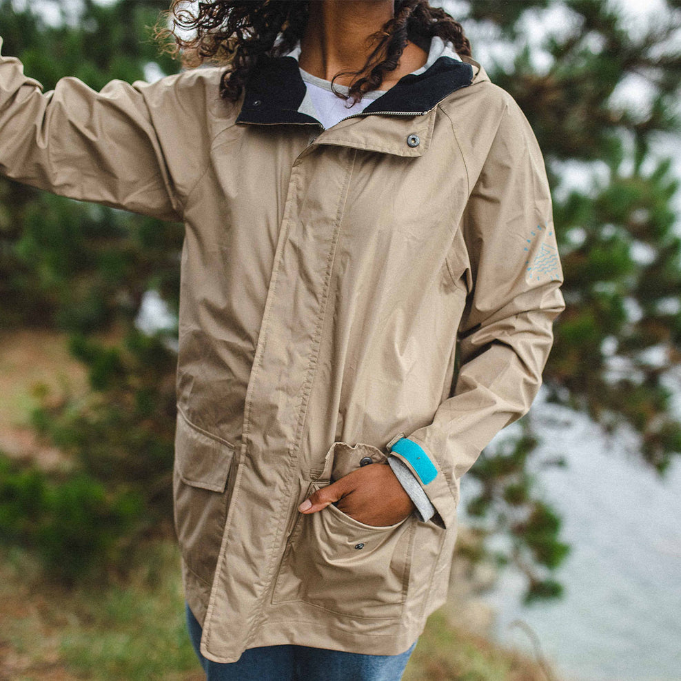 Passenger Pacific Recycled Waterproof Jacket Chinchilla Brown