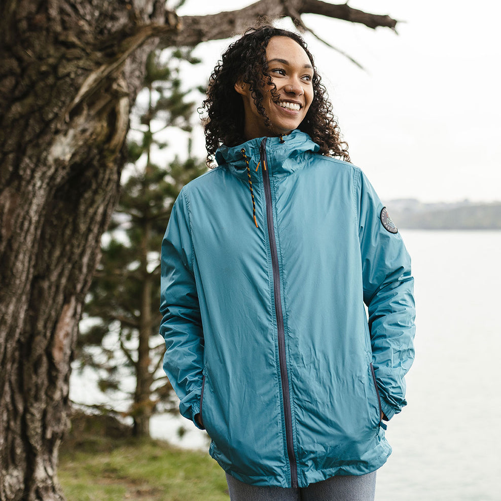 Passenger Umnak Recycled Anorak Larkspur Blue