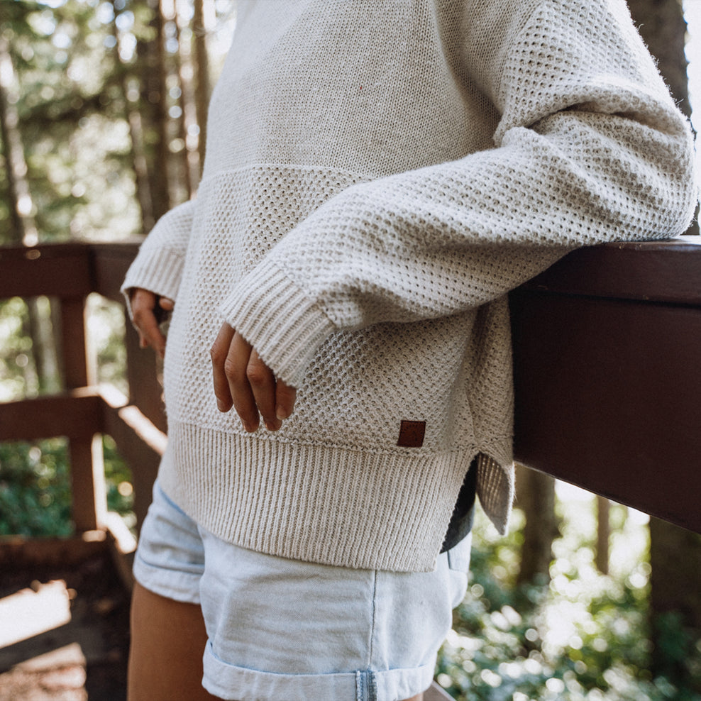 Passenger Cove Knitted Jumper Off White