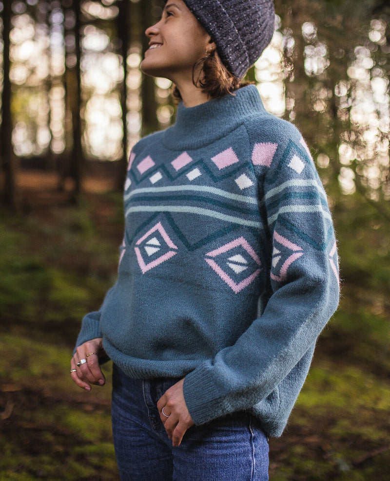 Passenger Ottoson Knitted Jumper Ocean Green