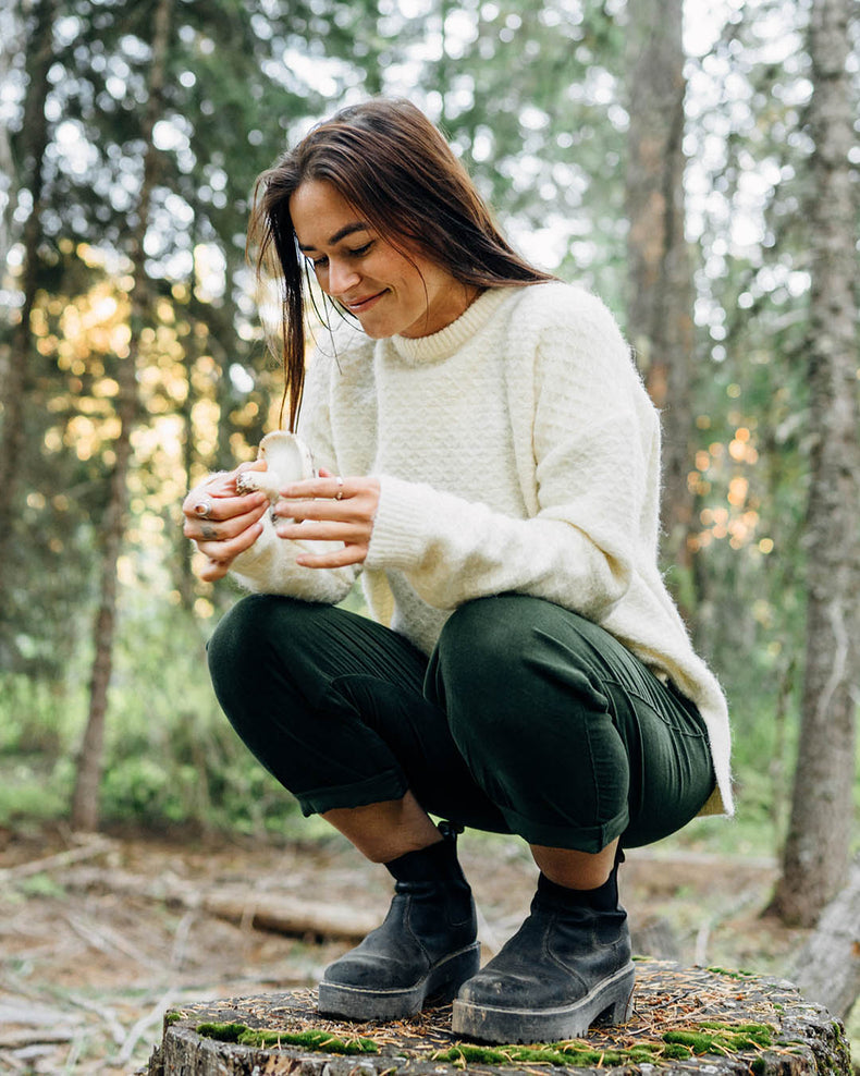 Passenger Tranquil Knitted Jumper Off White