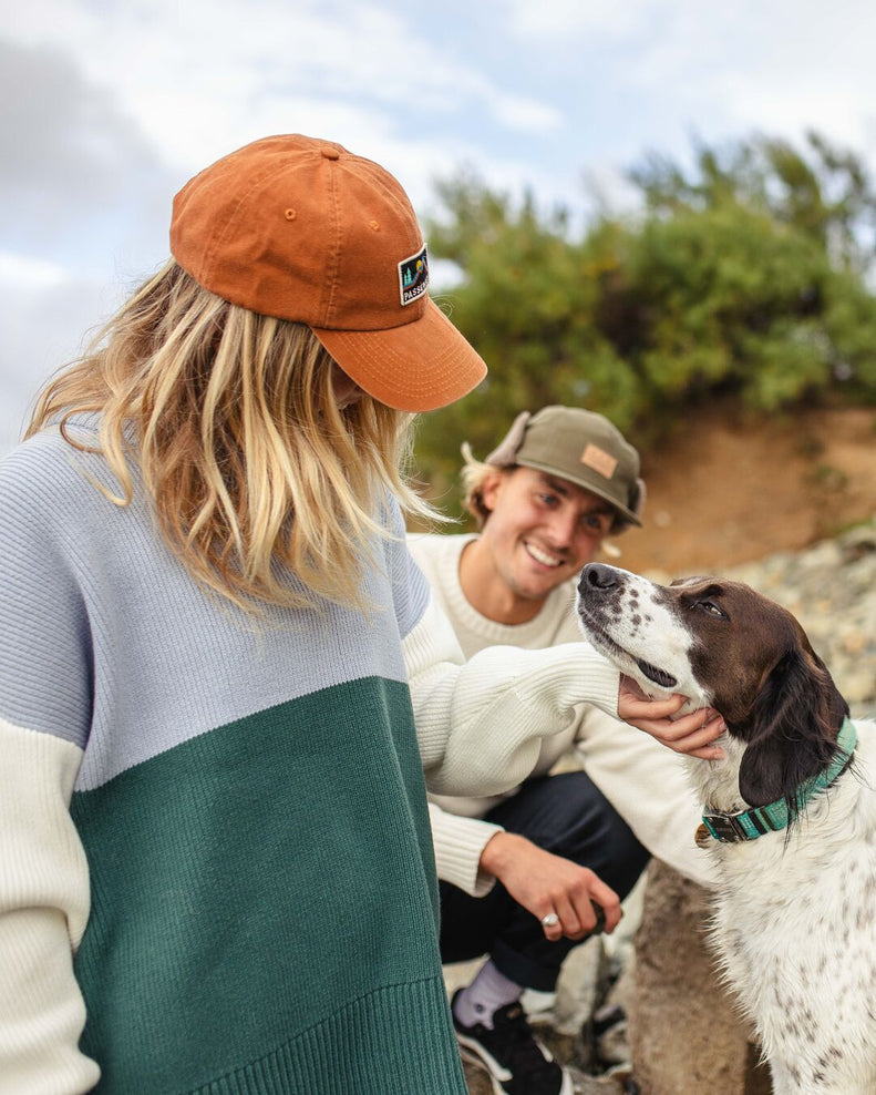 Passenger Gondwana Oversized Knitted Jumper Blue Fog