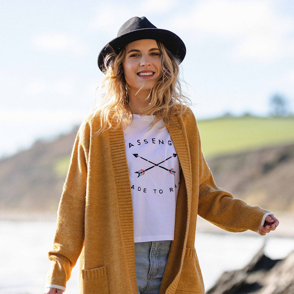 Passenger West Coast Cardigan Sunset Yellow