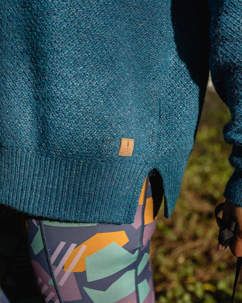 Passenger Cove Recycled Knit Jumper Dark Denim