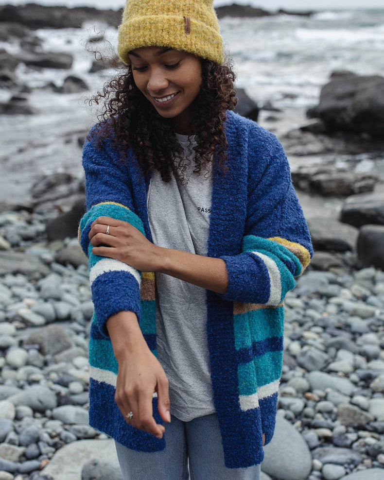 Passenger Riverglen Cardigan Dark Denim