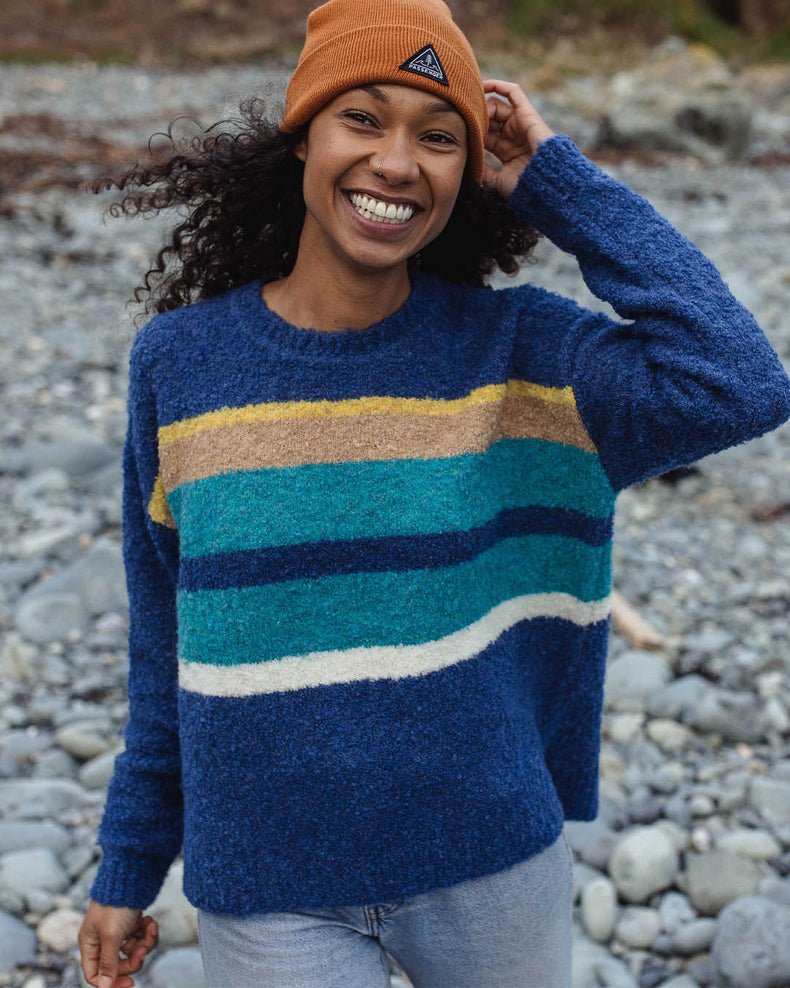 Passenger Riverglen Knitted Jumper Dark Denim