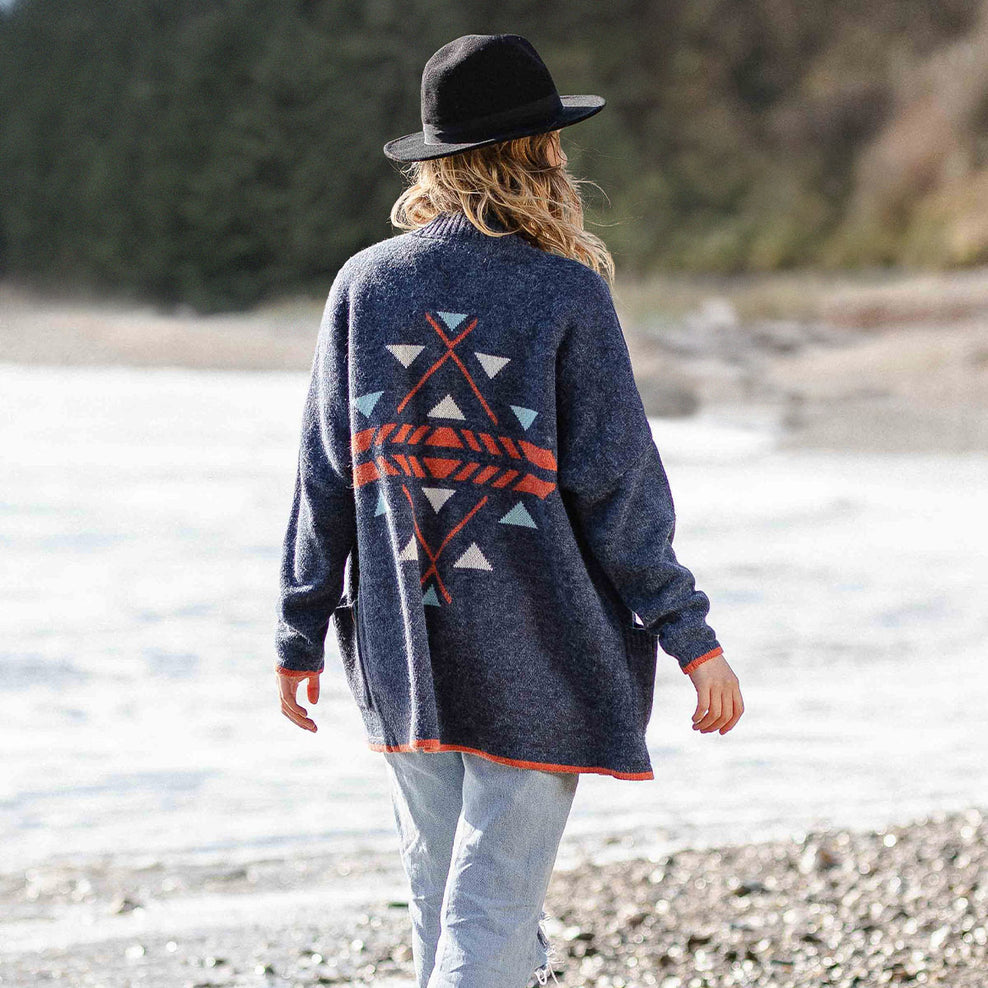 Passenger West Coast Cardigan Dark Denim