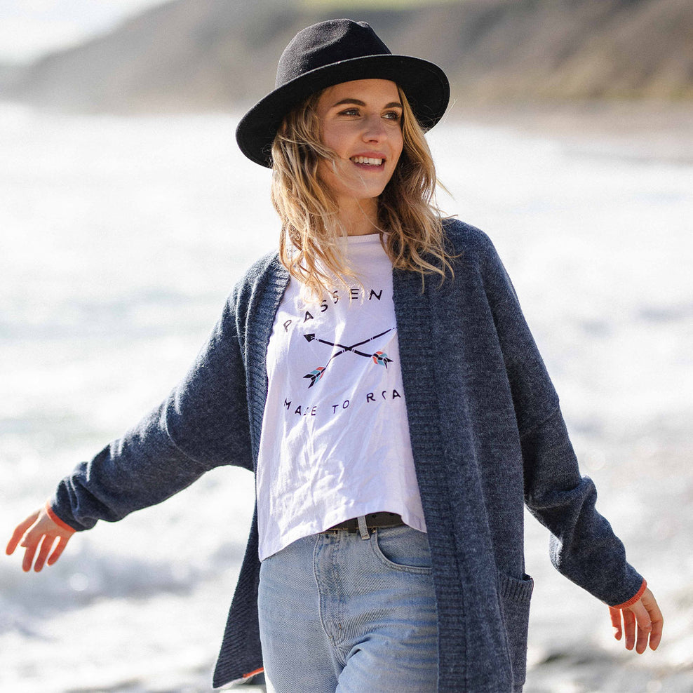 Passenger West Coast Cardigan Dark Denim