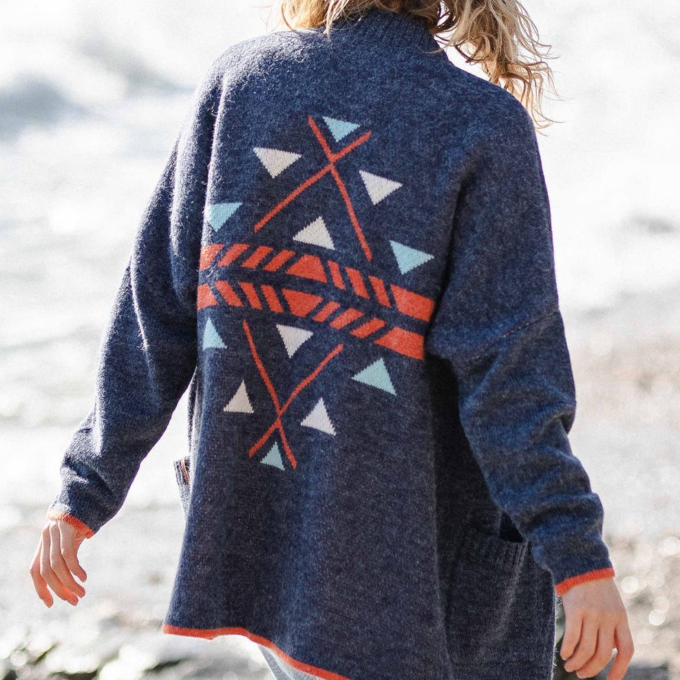 Passenger West Coast Cardigan Dark Denim