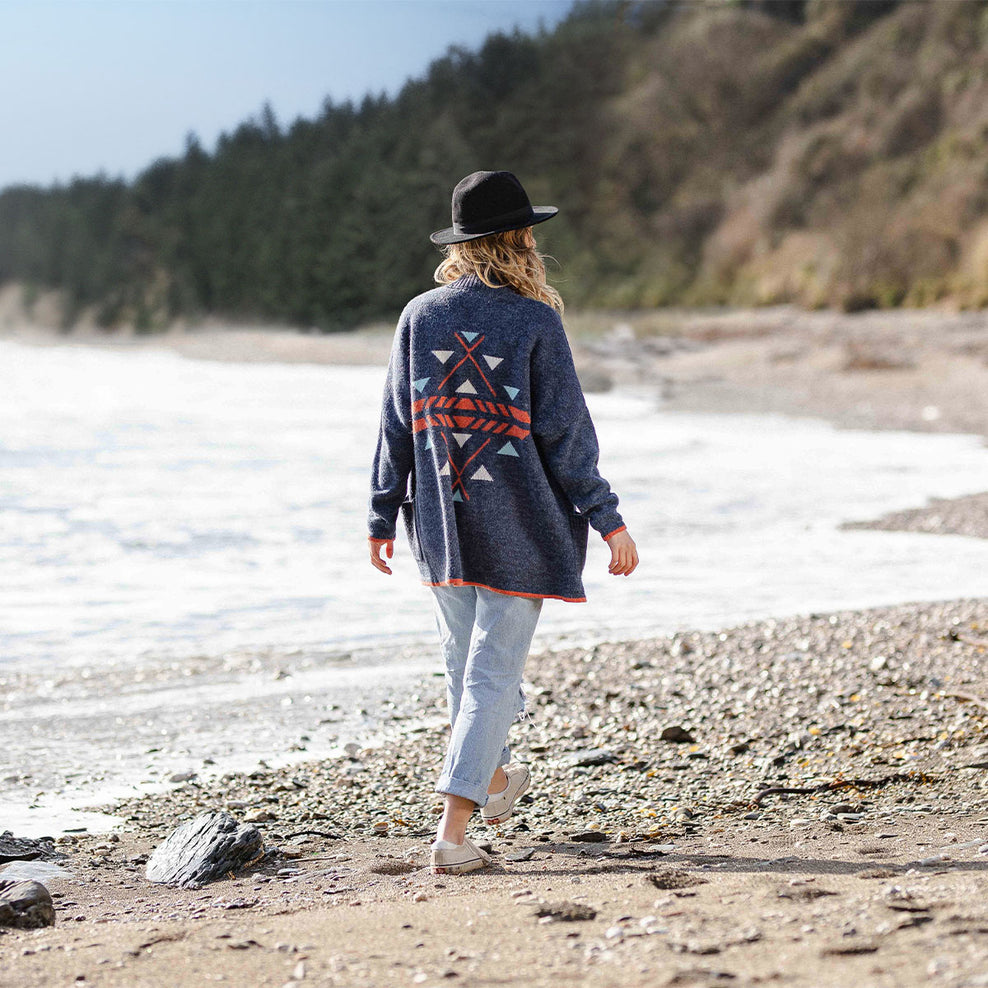 Passenger West Coast Cardigan Dark Denim