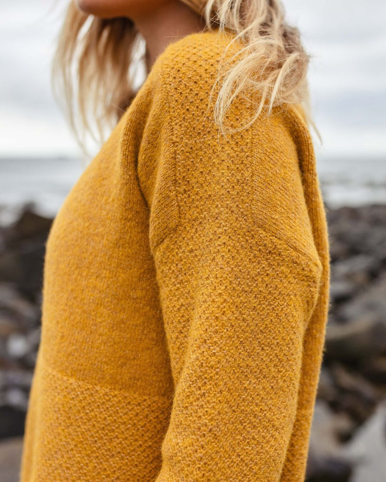 Passenger Cove Recycled Knit Jumper Amber Gold