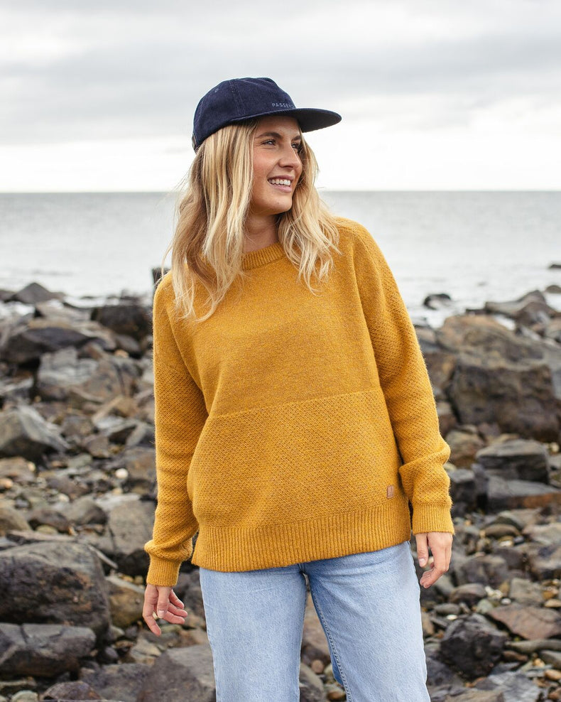 Passenger Cove Recycled Knit Jumper Amber Gold