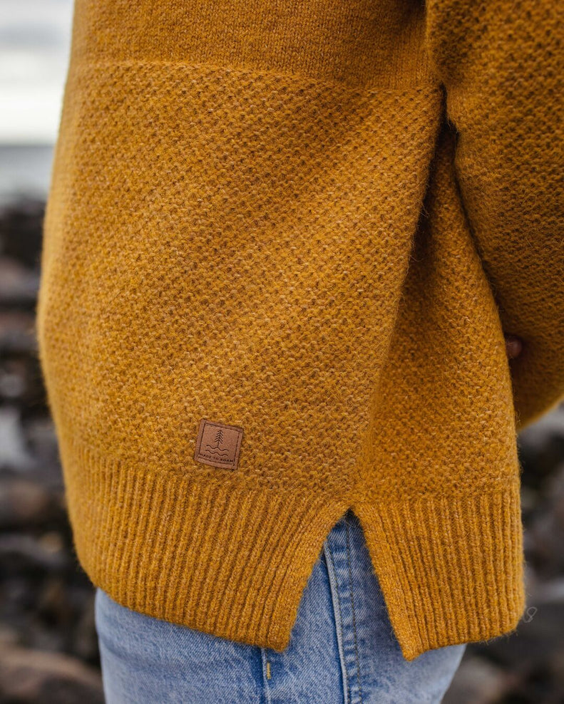 Passenger Cove Recycled Knit Jumper Amber Gold