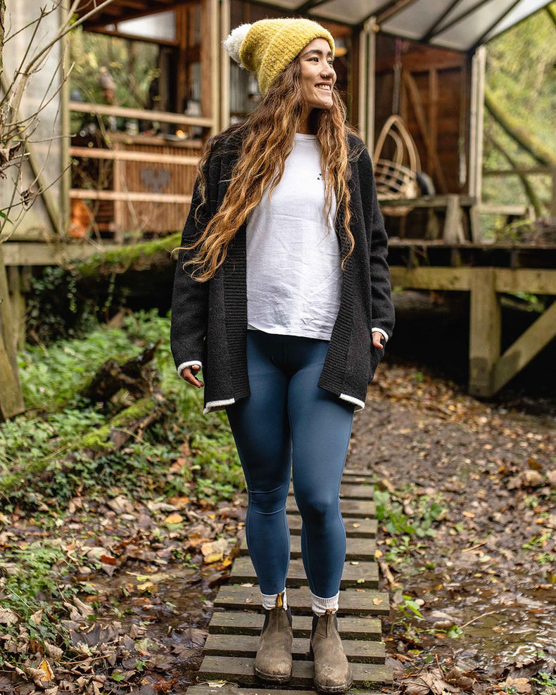 Passenger West Coast Recycled Knit Cardigan Black