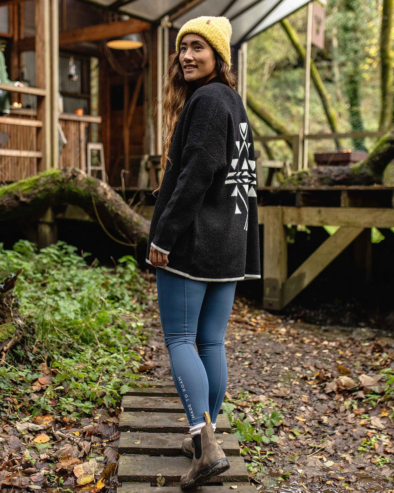 Passenger West Coast Recycled Knit Cardigan Black