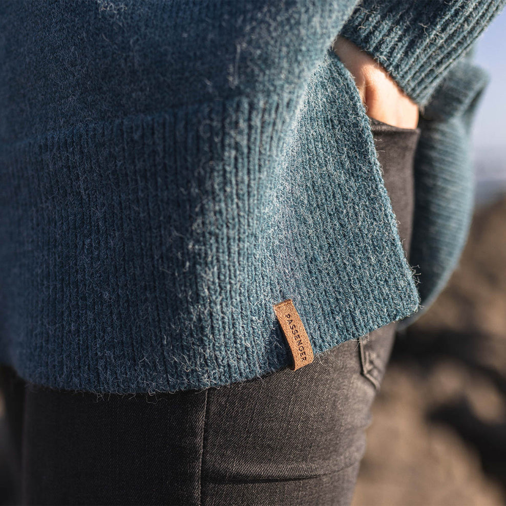 Passenger West Coast Knitted Jumper Blue Coral