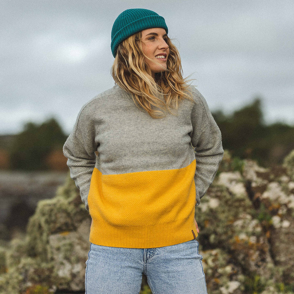 Passenger Nelson Knitted Jumper Golden Yellow