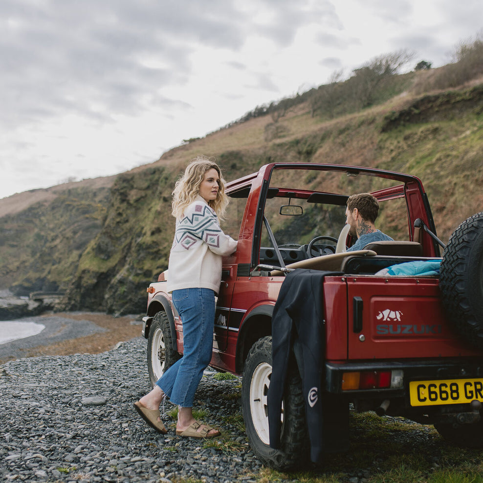 Passenger Ottoson Knitted Jumper Off White