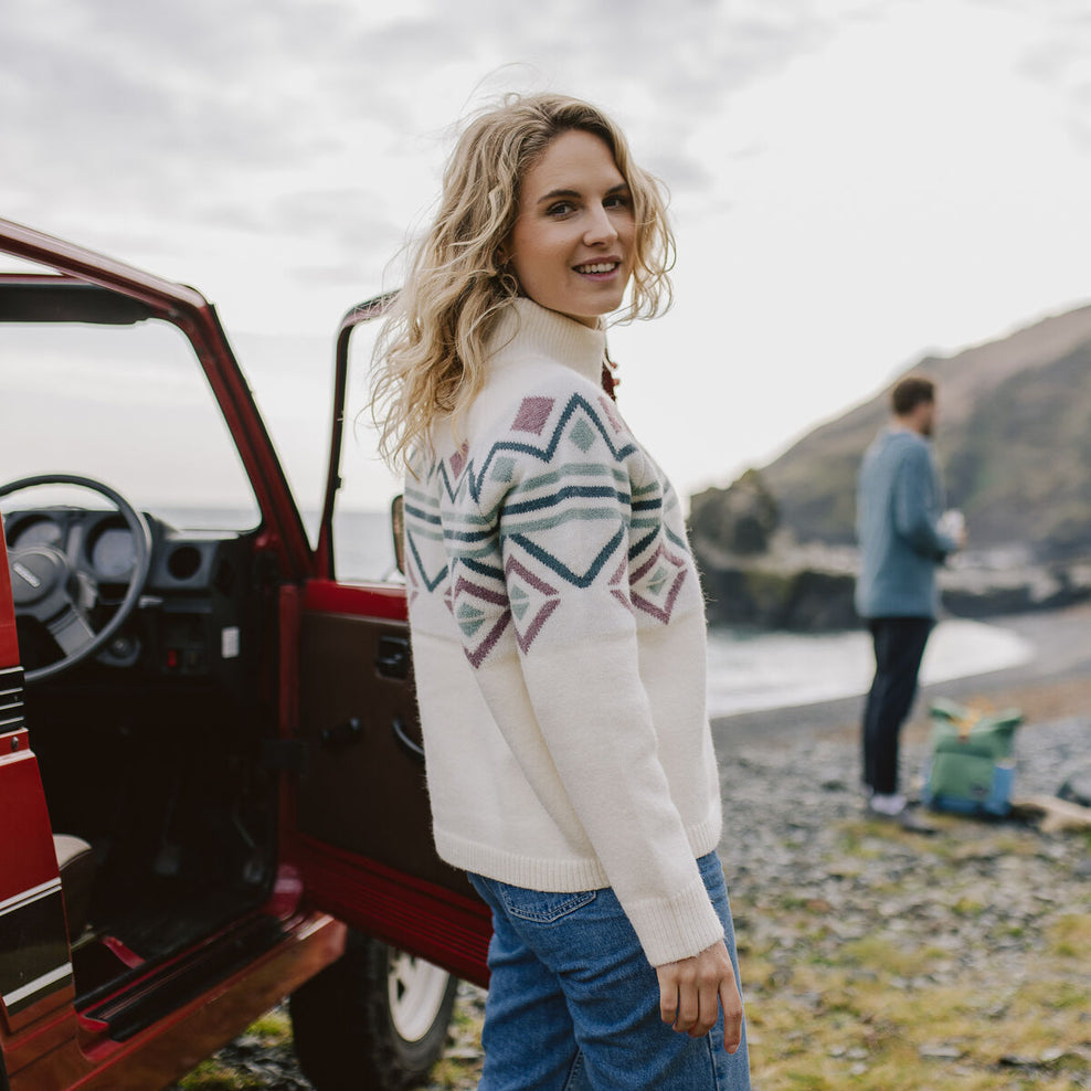Passenger Ottoson Knitted Jumper Off White