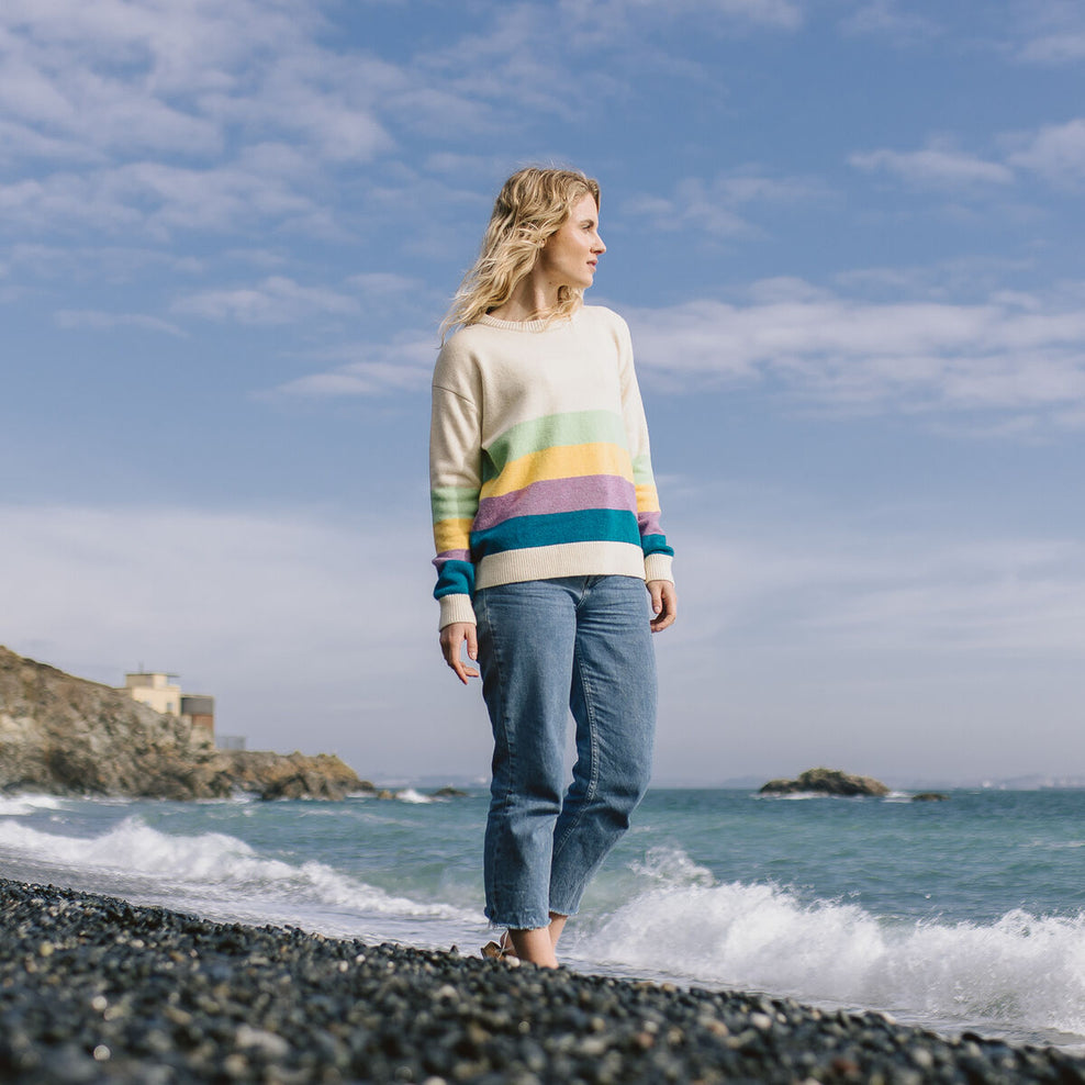 Passenger Bay Knitted Jumper Oatmeal