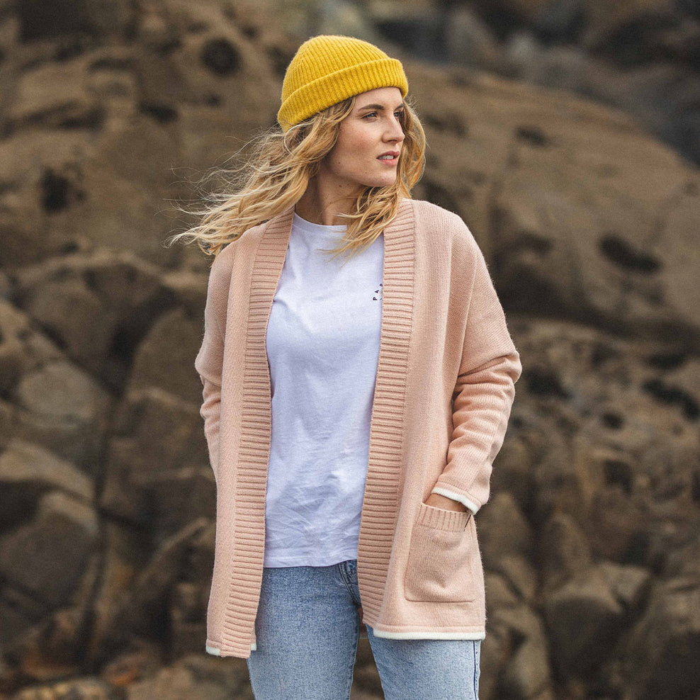 Passenger West Coast Cardigan Peachy Pink