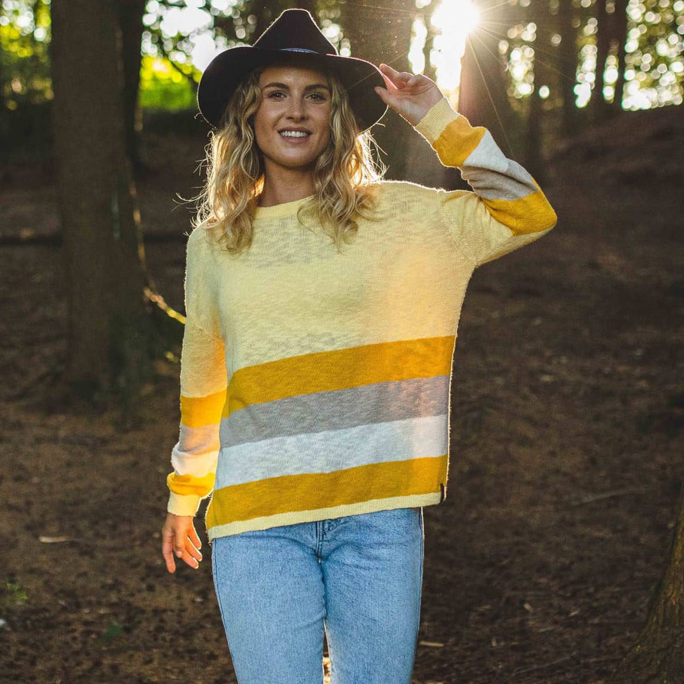 Passenger Dusk Knitted Jumper Mellow Yellow