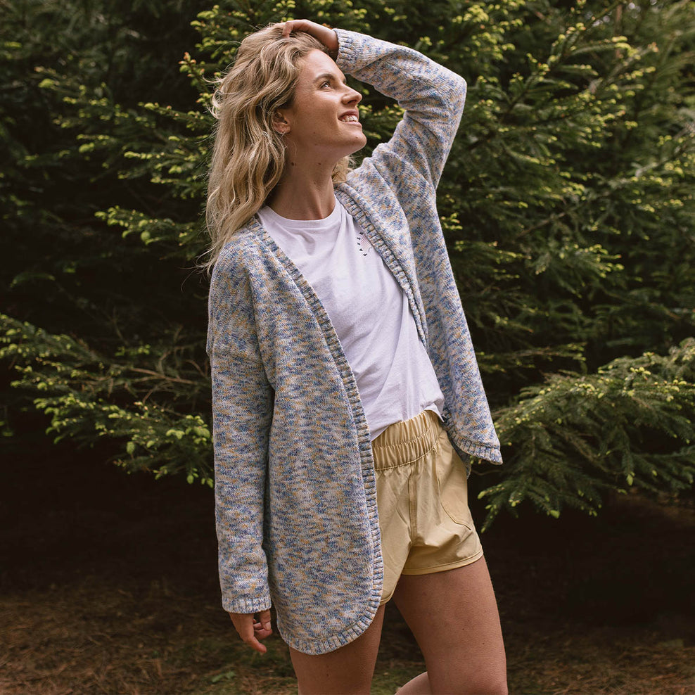 Passenger El Alto Cardigan Multi Blue