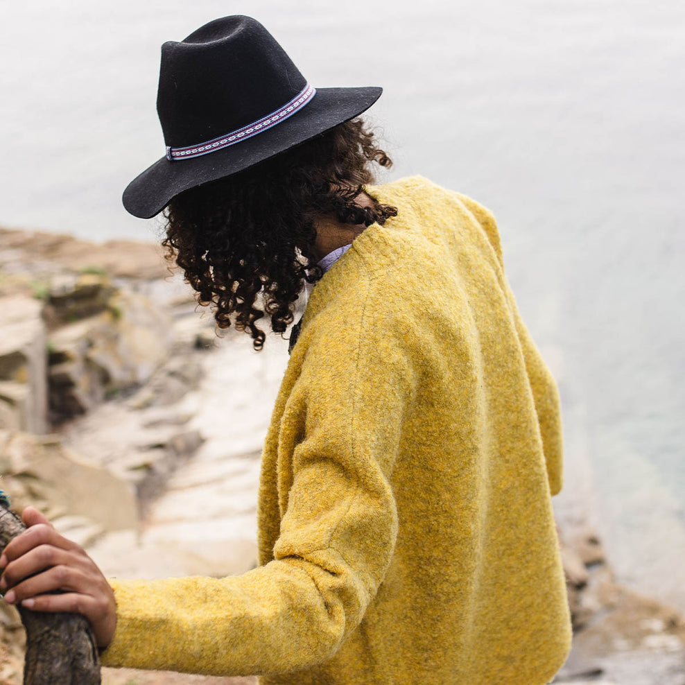 Passenger Riverglen Cardigan Ochre Yellow