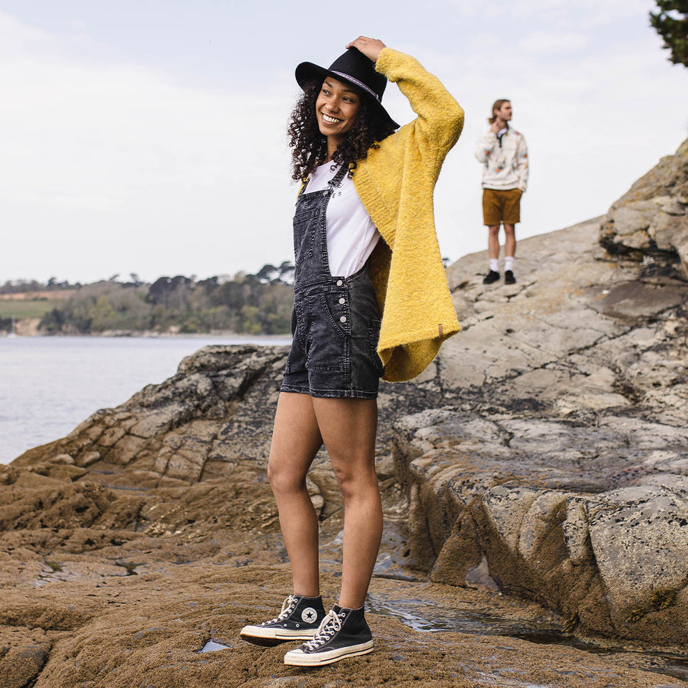 Passenger Riverglen Cardigan Ochre Yellow