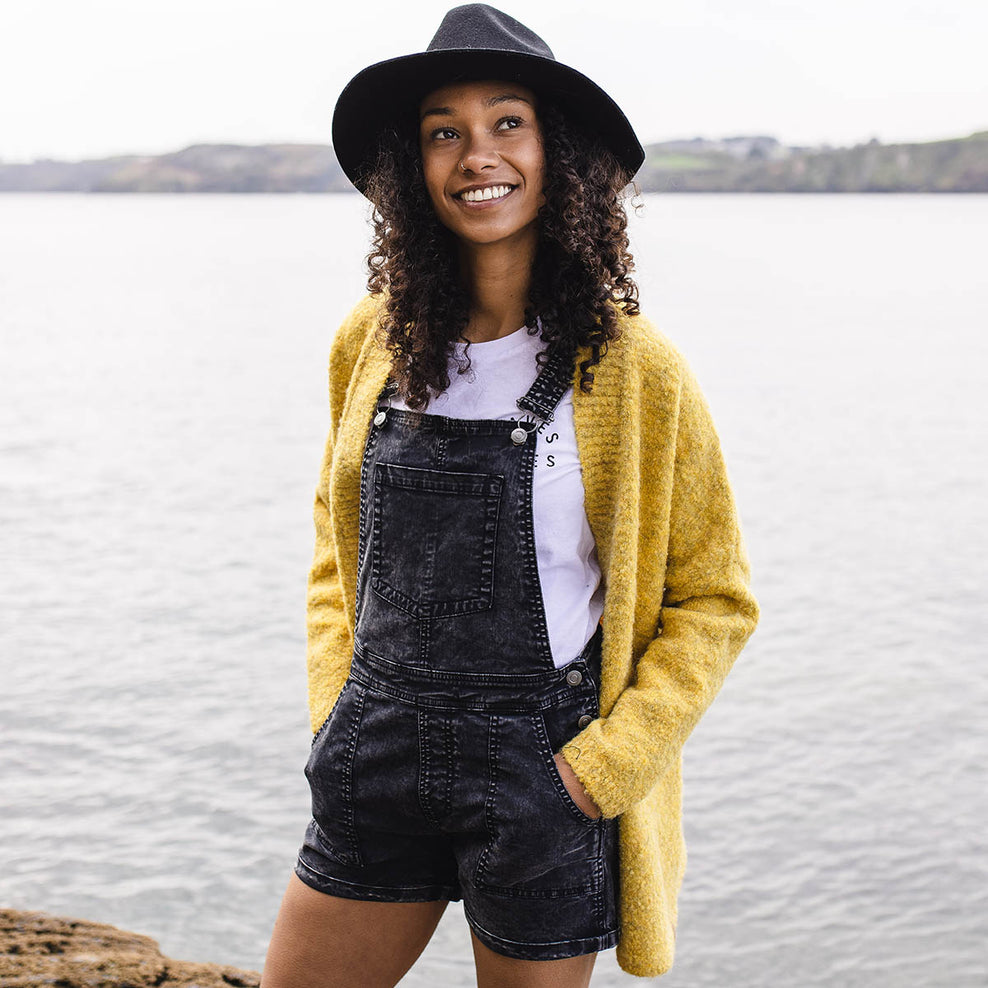 Passenger Riverglen Cardigan Ochre Yellow