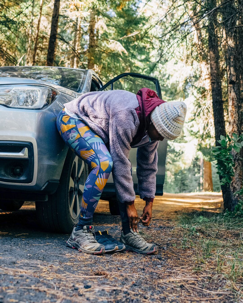 Passenger Fresh Air Recycled Leggings Deep Blue Camo Pattern