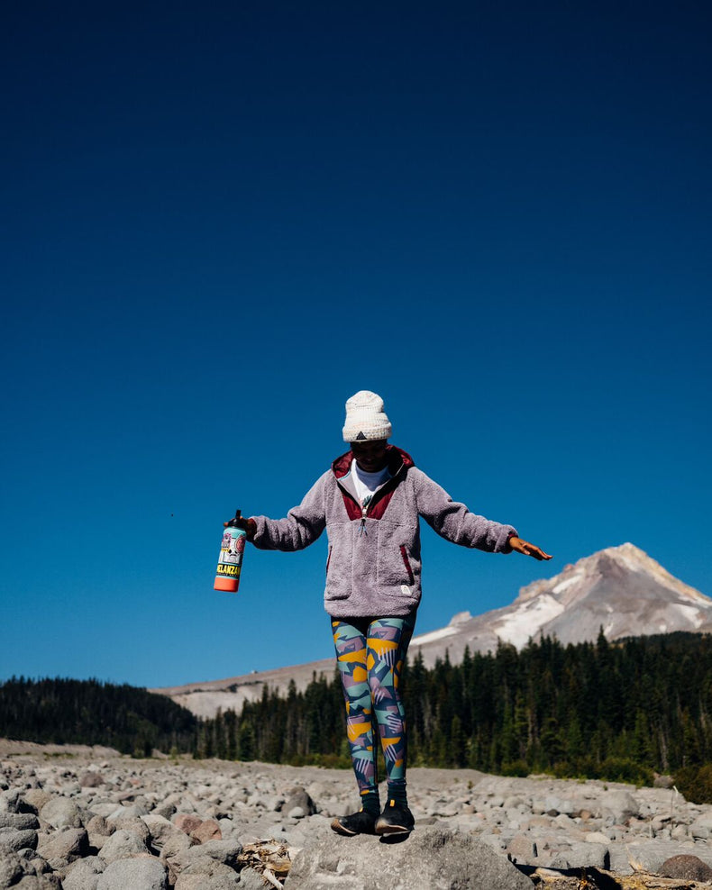 Passenger Fresh Air Recycled Leggings Deep Blue Camo Pattern